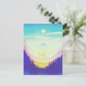 Nebelberge Postkarte (Stehend Vorderseite)