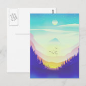 Nebelberge Postkarte (Vorne/Hinten)