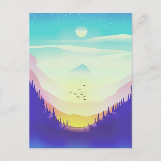 Nebelberge Postkarte (Vorderseite)