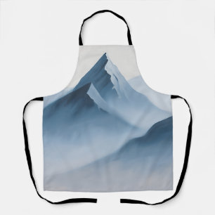Nebelblaue Berggipfel Schürze