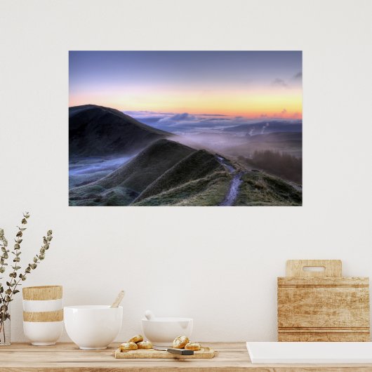 Nebeldämmerung Poster (Küche)