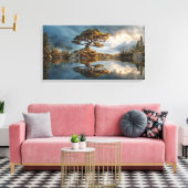 Nebelfeder Leinwanddruck (Insitu (Wohnzimmer))