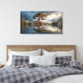 Nebelfeder Leinwanddruck (Insitu (Schlafzimmer))