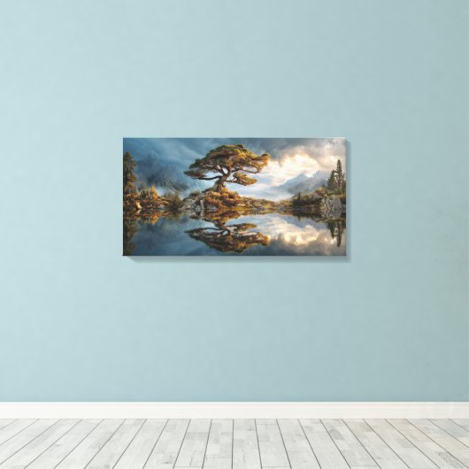 Nebelfeder Leinwanddruck (Insitu (Holzboden))