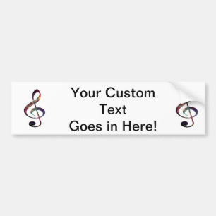 Nebelfleck 1 des dreifachen Clef Autoaufkleber