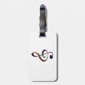 Nebelfleck 1 des dreifachen Clef Gepäckanhänger (Rückseite vertikal)