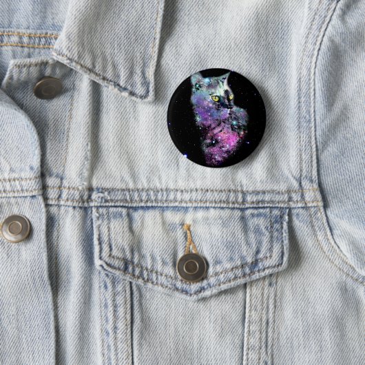 Nebelfleck-Katze im Raum Button (Beispiel)