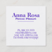 *~* Nebelfleck-kosmische Galaxie-heilige Geometrie Quadratische Visitenkarte (Rückseite)