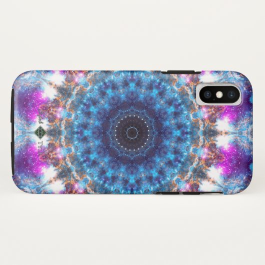Nebelfleck-Mandala Case-Mate iPhone Hülle (Rückseite (Horizontal))