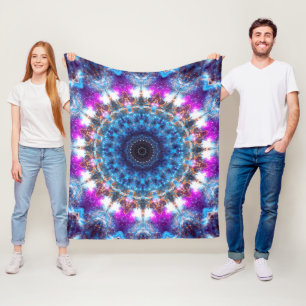 Nebelfleck-Mandala Fleecedecke