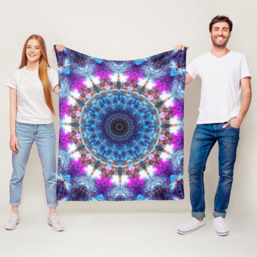 Nebelfleck-Mandala Fleecedecke (Beispiel)