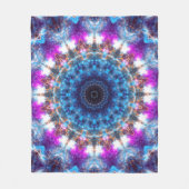 Nebelfleck-Mandala Fleecedecke (Vorderseite)