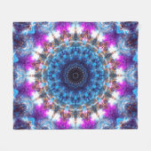 Nebelfleck-Mandala Fleecedecke (Vorderseite (Horizontal))
