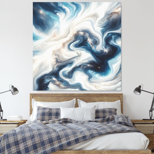 Nebelfluss Leinwanddruck (Insitu (Schlafzimmer))