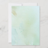 Nebelgebirge Ließ die Erlebnisdusche Begin Baby Einladung (Rückseite)