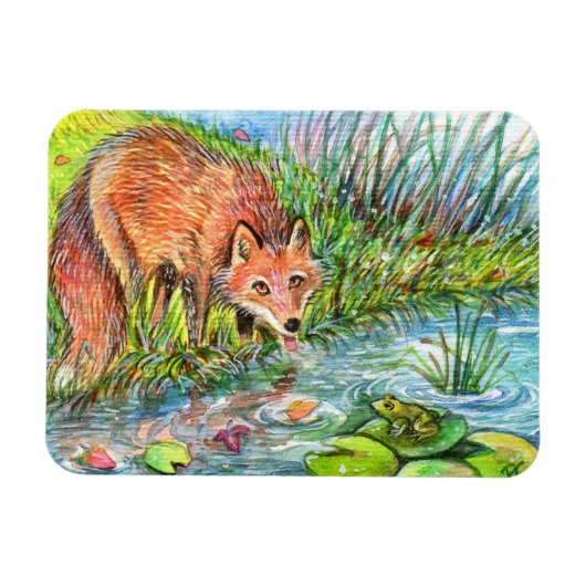 Nebelgetränk am Teich Magnet (Horizontal)