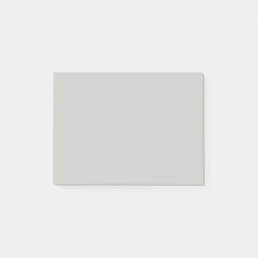 Nebelgrau-grüner Einheitsfarbton Post-it Klebezettel (Vorderseite)