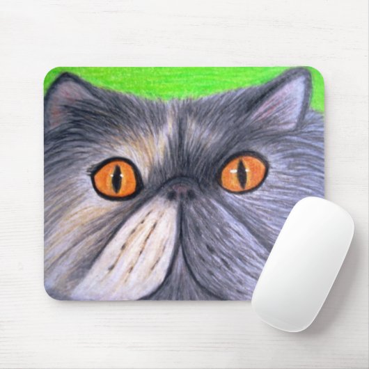 Nebelhaft die graue persische Katze Mousepad (Mit Mouse)