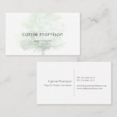 nebelhafte Baum-Visitenkarte Visitenkarte (Vorne/Hinten)