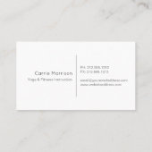 nebelhafte Baum-Visitenkarte Visitenkarte (Rückseite)