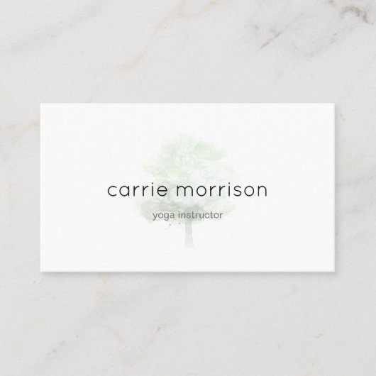 nebelhafte Baum-Visitenkarte Visitenkarte (Vorderseite)