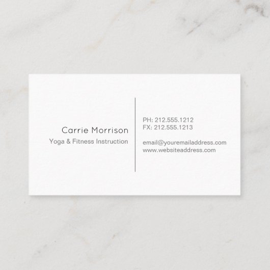 nebelhafte Baum-Visitenkarte Visitenkarte (Rückseite)