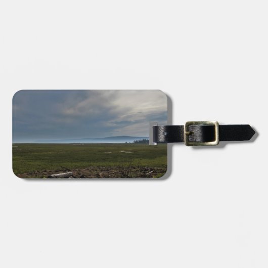 Nebelhafte Berge Gepäckanhänger (Vorderseite horizontal)