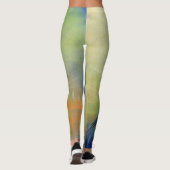 Nebelhafte Morgen-Krähe Leggings (Rückseite)