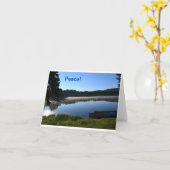 Nebelhafte Seanmerkungskarte Karte (Gelbe Blume)