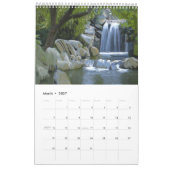 Nebelhafte Wasserfälle Kalender (Mär 2027)