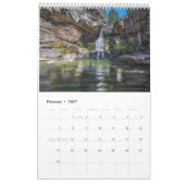 Nebelhafte Wasserfälle Kalender (Feb 2027)
