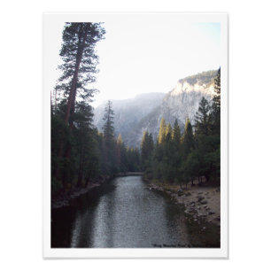 "Nebelhafter Gebirgsfluß" Yosemite-Tal-Foto-Druck Fotodruck