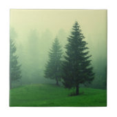 Nebelhafter Kiefern-Wald Fliese (Vorderseite)