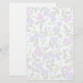 Nebelhaftes Blumengarten-Briefpapier Briefpapier (Vorne/Hinten)