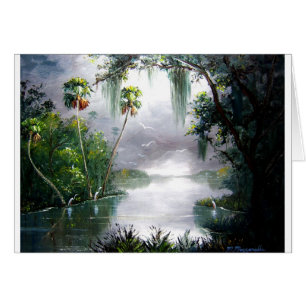 Nebelhaftes Fluss-Moos
