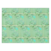 Nebelhaftes Kleeblatt Tischdecke (Vorderseite (Horizontal))