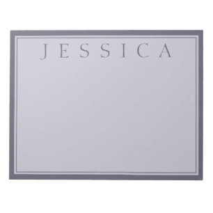 Nebelhaftes Lila & Lavendelgrau   Ihr Name Notizblock