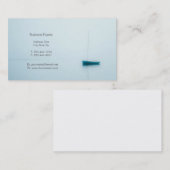 Nebelhaftes Morgensegelboot Visitenkarte (Vorne/Hinten)