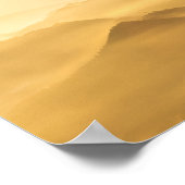 Nebelhügel morgens Sonnenaufgang Poster (Ecke)