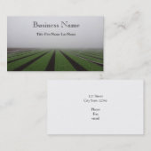 nebelige Feld-Visitenkarte Visitenkarte (Vorne/Hinten)