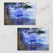 Nebelige See-Szenen-Visitenkarte Visitenkarte (Vorne/Hinten)