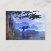 Nebelige See-Szenen-Visitenkarte Visitenkarte (Rückseite)