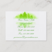 Nebelige See-Visitenkarte Visitenkarte (Rückseite)