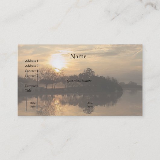 Nebelige Visitenkarte des Tag9 (Vorderseite)