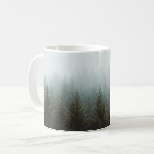 Nebelige WaldTasse Kaffeetasse (Vorderseite Links)