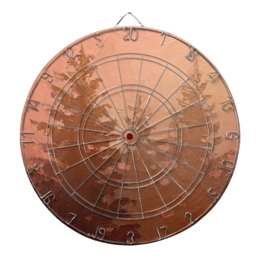 Nebelige Zedern-Bäume in den warmen Farben Dartscheibe (vorne)