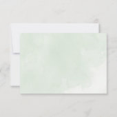 Nebeliger Baum RSVP Karte (Rückseite)