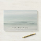 Nebeliger grüner Morgen in Toskana mit Zypressen Post-it Klebezettel (Auf Schreibtisch)