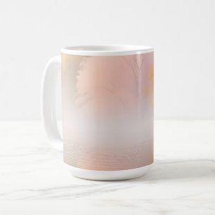 Nebeliger Herbstsee Serenität Kaffeetasse