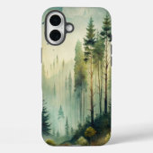 Nebeliger Immergrüner Wald Case-Mate iPhone Hülle (Rückseite)